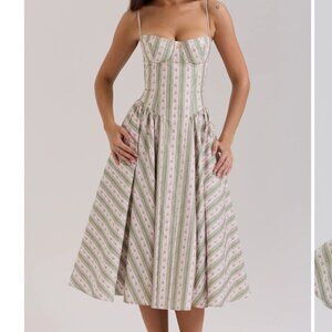 House of CB Mya Corset Sleeveless Midi Dress